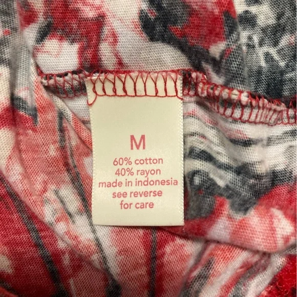 Coral Bay floral blouse size M - Picture 5 of 5